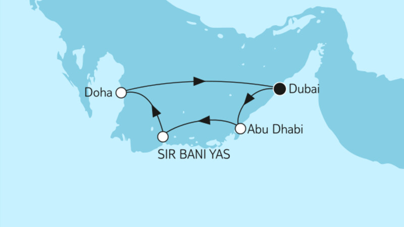 7 Nächte - Dubai mit Sir Bani Yas