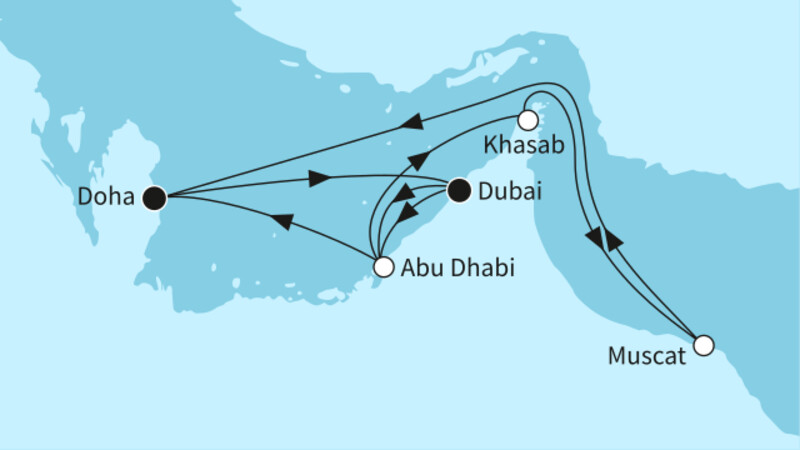 11 Nächte - Zauber des Orients - ab Dubai/bis Doha