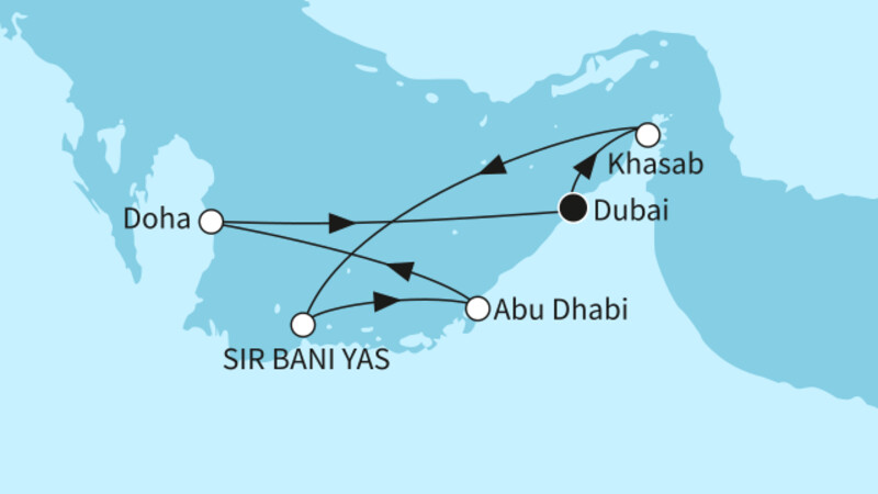 7 Nächte - Dubai mit Abu Dhabi & Sir Bani Yas