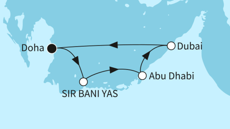 7 Nächte - Zauber des Orients - ab/bis Doha 7 Nächte - Zauber des Orients - ab/bis Doha