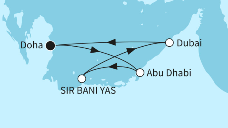 7 Nächte - Zauber des Orients - ab/bis Doha 7 Nächte - Zauber des Orients - ab/bis Doha