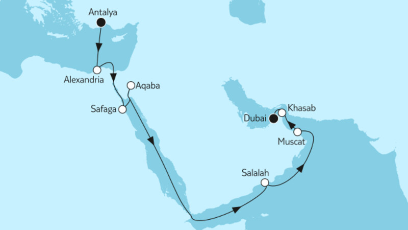 Östliches Mittelmeer bis Dubai I