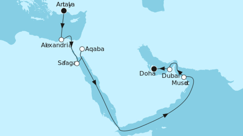 Östliches Mittelmeer mit Doha
