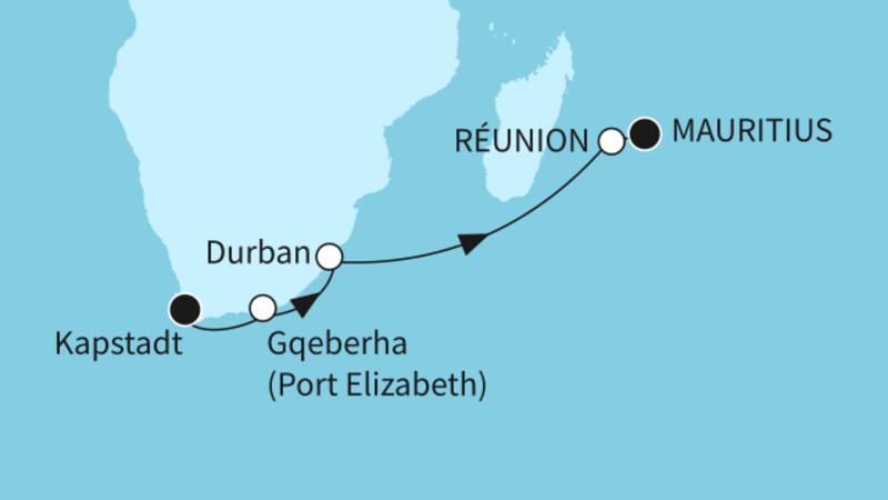 14 Nächte - Südafrika und Inselparadiese - ab Kapstadt/bis Port Louis 14 Nächte - Südafrika und Inselparadiese - ab Kapstadt/bis Port Louis