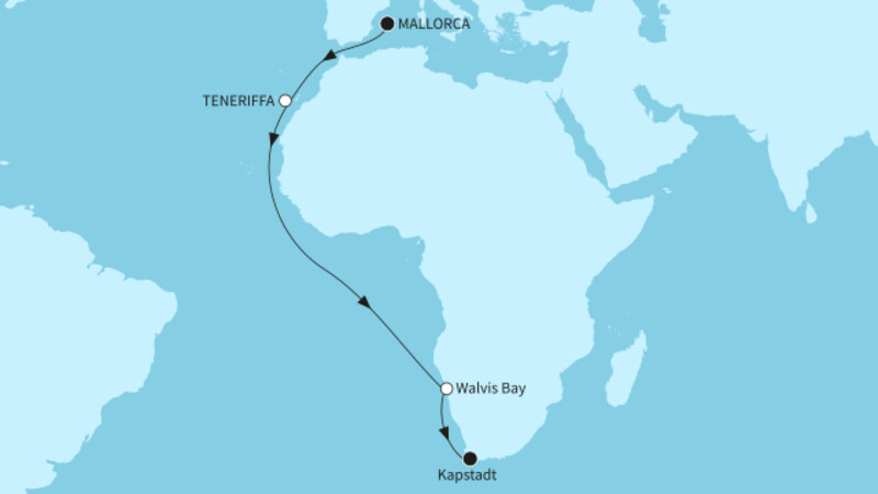 19 Nächte - Namibia und Südafrika intensiv - ab Palma/bis Kapstadt 19 Nächte - Namibia und Südafrika intensiv - ab Palma/bis Kapstadt