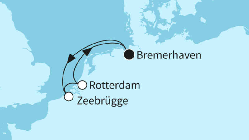 5 Nächte - Kurzreise mit Rotterdam - ab/bis Bremerhaven 5 Nächte - Kurzreise mit Rotterdam - ab/bis Bremerhaven