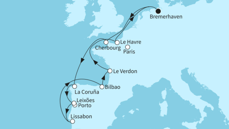 14 Nächte - Westeuropas Vielfalt - ab/bis Bremerhaven 14 Nächte - Westeuropas Vielfalt - ab/bis Bremerhaven