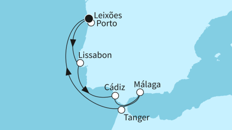 7 Nächte - Sommerzeit an der Westküste mit Marokko - ab/bis Leixões (Porto) 7 Nächte - Sommerzeit an der Westküste mit Marokko - ab/bis Leixões (Porto)
