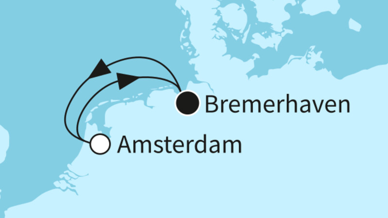 3 Nächte - Kurzreise mit Amsterdam - ab/bis Bremerhaven 3 Nächte - Kurzreise mit Amsterdam - ab/bis Bremerhaven